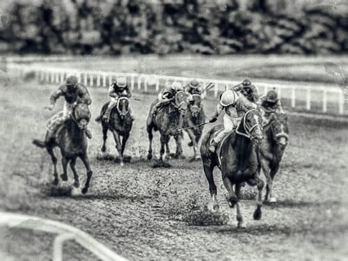 A Vintage Grand National horse racing event