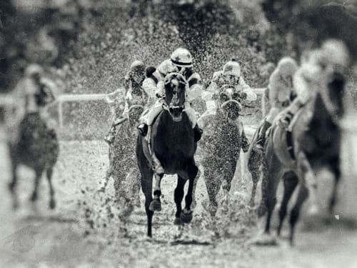 A Vintage Kentucky Derby Race